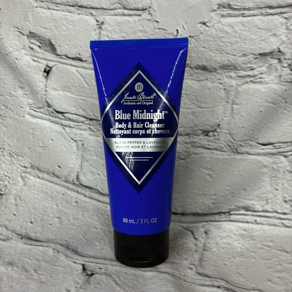 Jack Black‎ Blue Midnight Body & Hair Cleanser Black Pepper Lavender 3 fl oz NEW